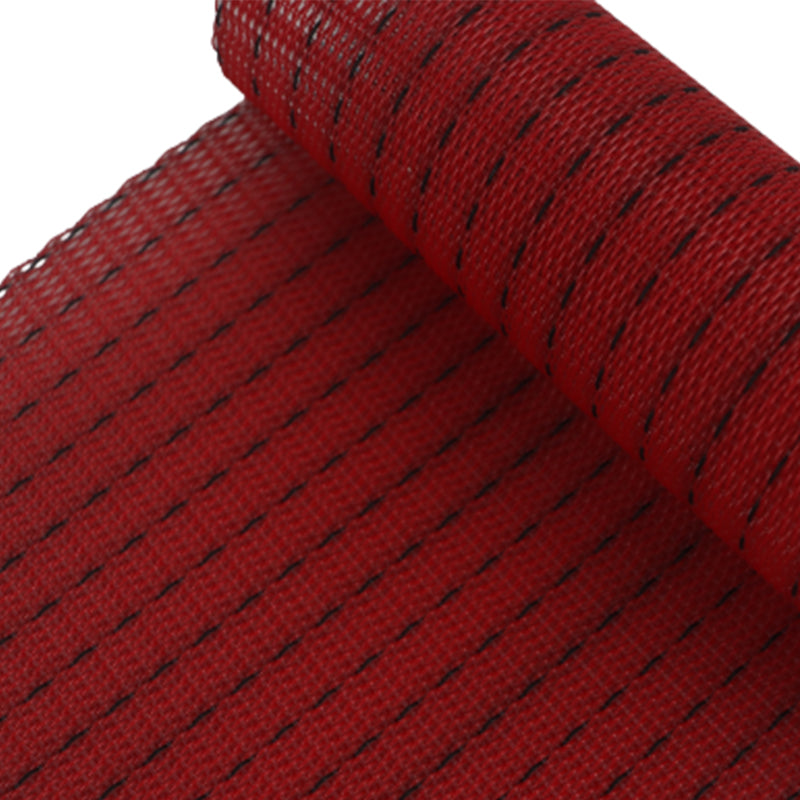 Red round antistatic non-woven mesh curtain PET/20×11.5/L/0H11706