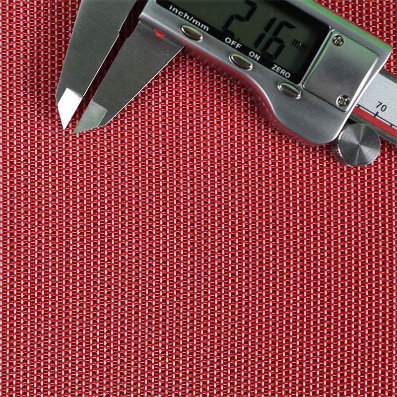 Double red round non-woven mesh curtain PET/20×7/L/S9350